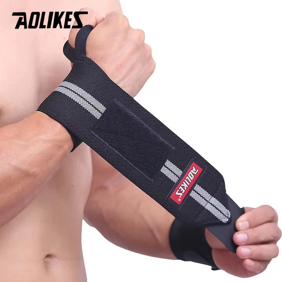 1 Pair Wristband Wrist Support Weight Lifting Gym Training Wrist Support Brace Straps Wraps Crossfit Powerlifting