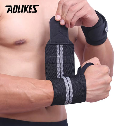 1 Pair Wristband Wrist Support Weight Lifting Gym Training Wrist Support Brace Straps Wraps Crossfit Powerlifting