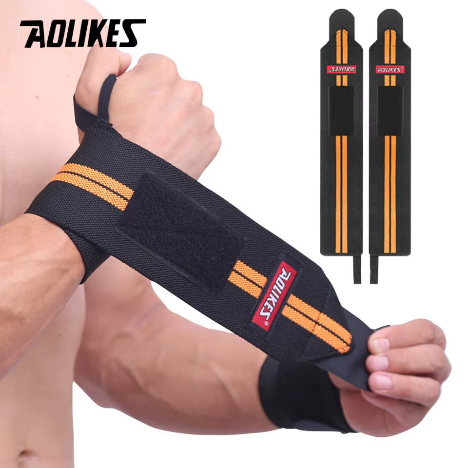 1 Pair Wristband Wrist Support Weight Lifting Gym Training Wrist Support Brace Straps Wraps Crossfit Powerlifting