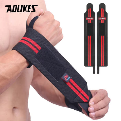 1 Pair Wristband Wrist Support Weight Lifting Gym Training Wrist Support Brace Straps Wraps Crossfit Powerlifting