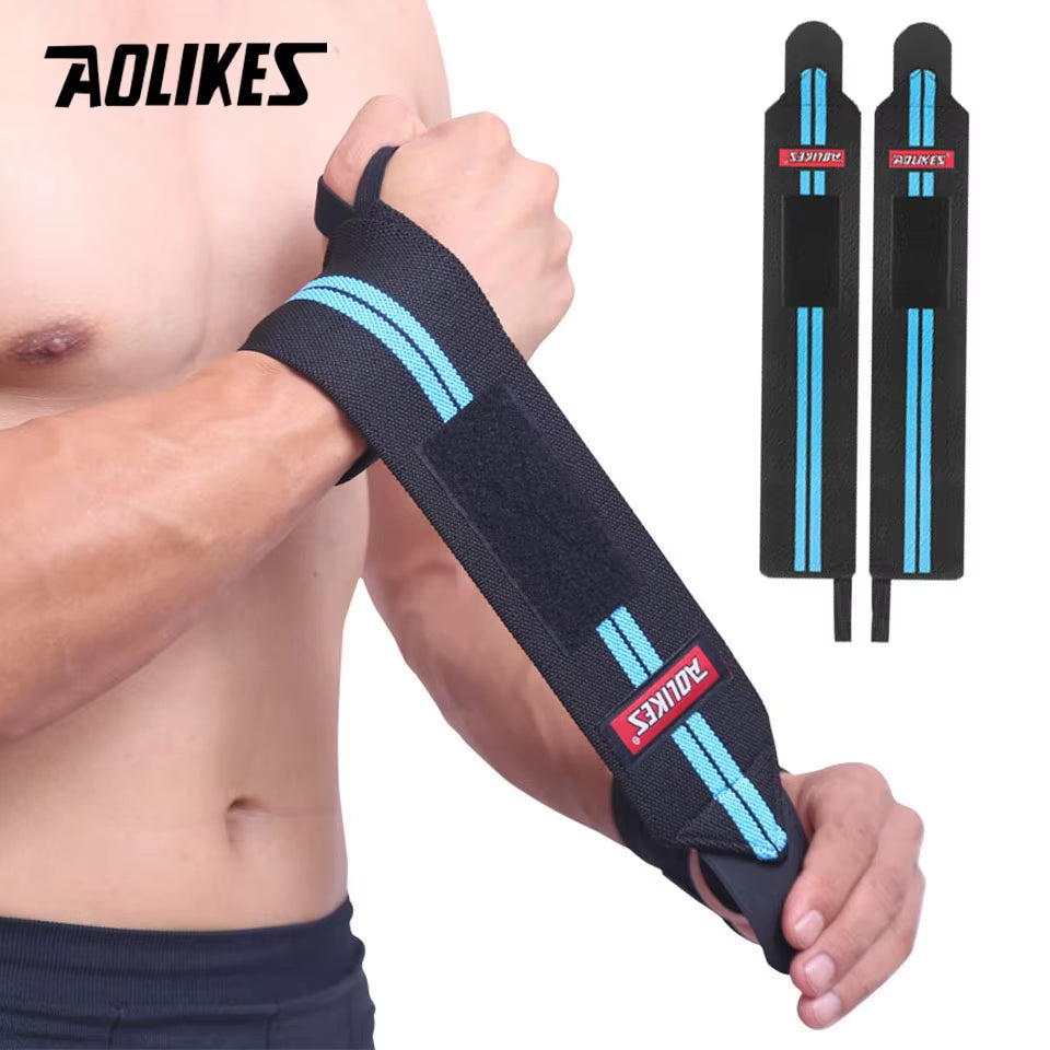 1 Pair Wristband Wrist Support Weight Lifting Gym Training Wrist Support Brace Straps Wraps Crossfit Powerlifting